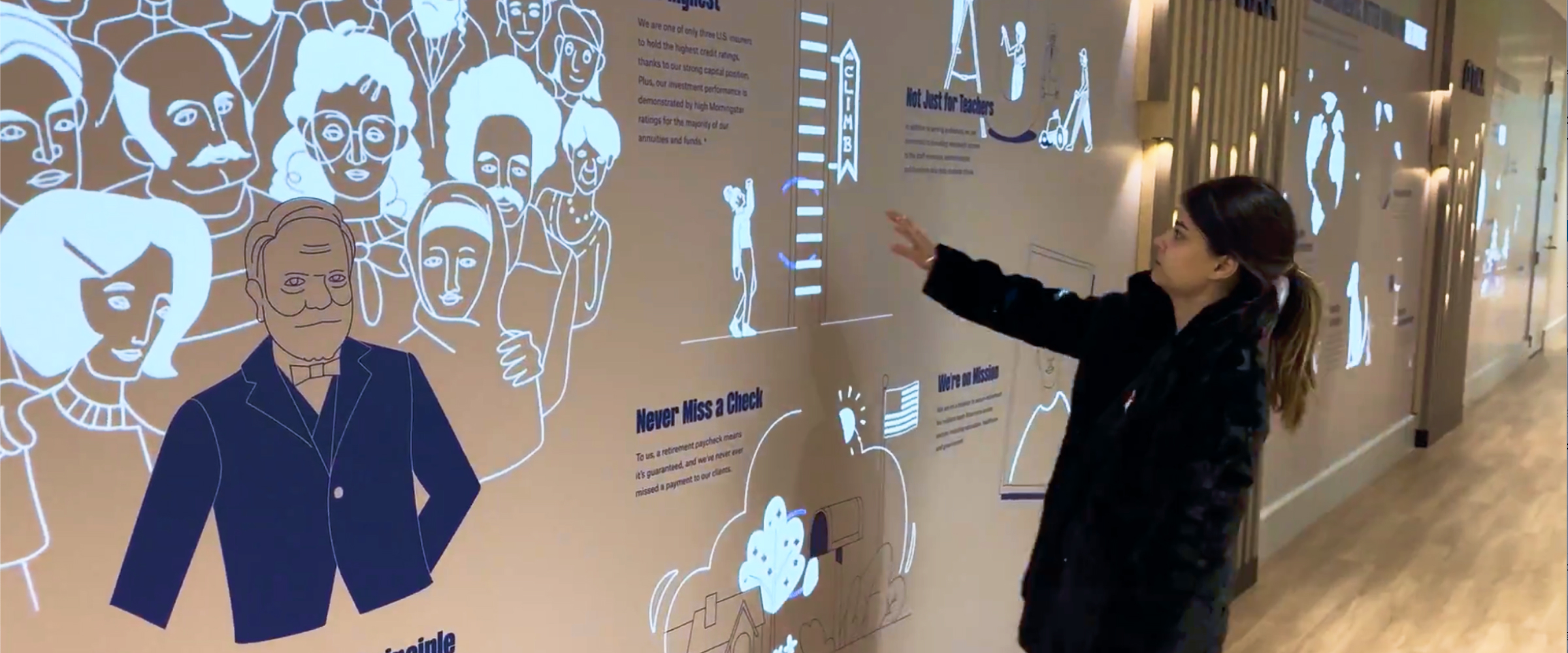 TIAA Interactive Wall