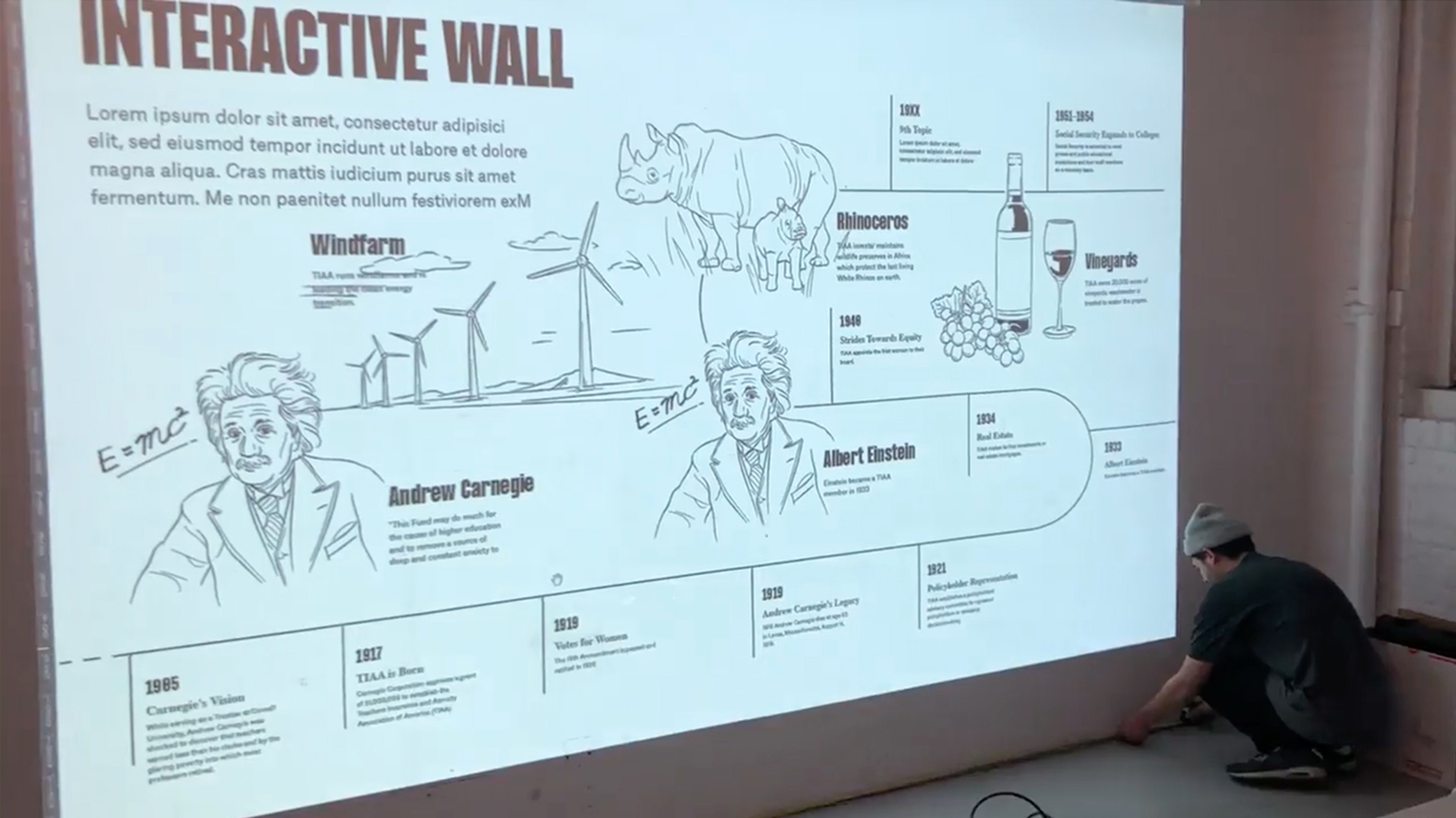 TIAA Interactive Wall