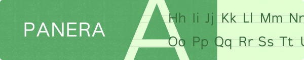 Panera — Original Typeface