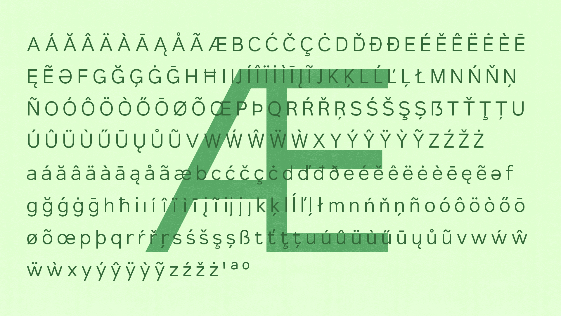 Panera typeface specimen