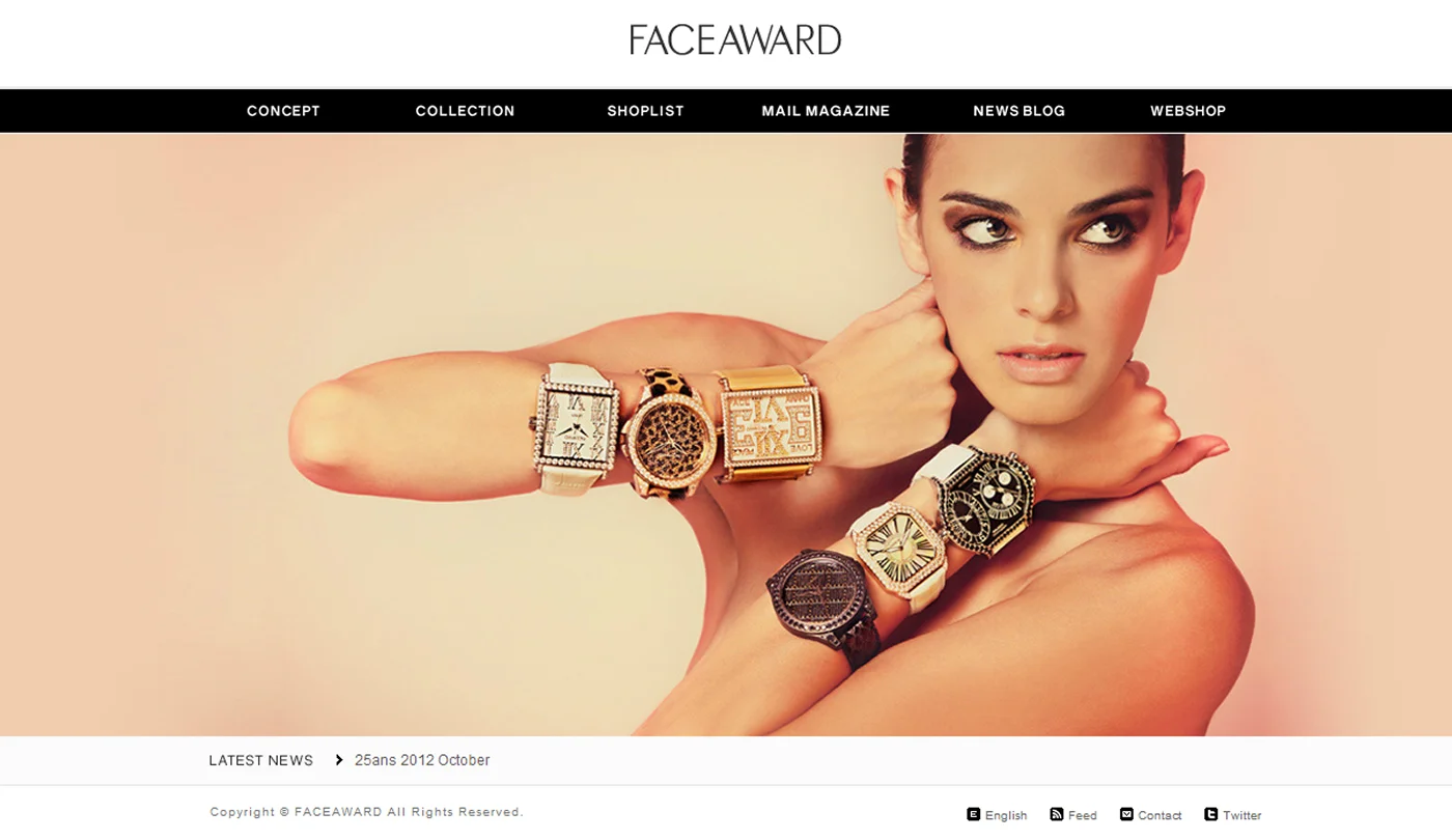 FACEAWARD — Brand Website