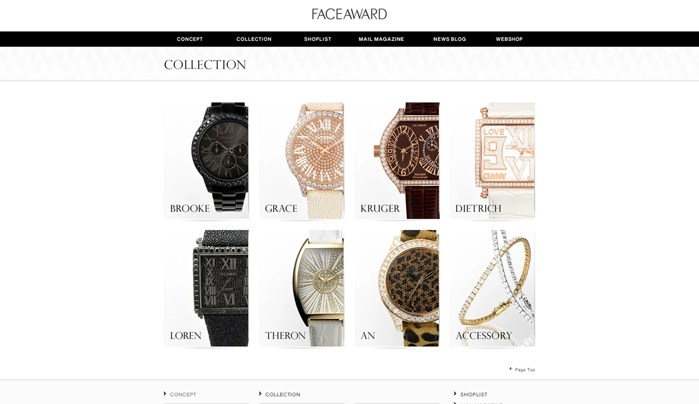 FACEAWARD — Brand Website