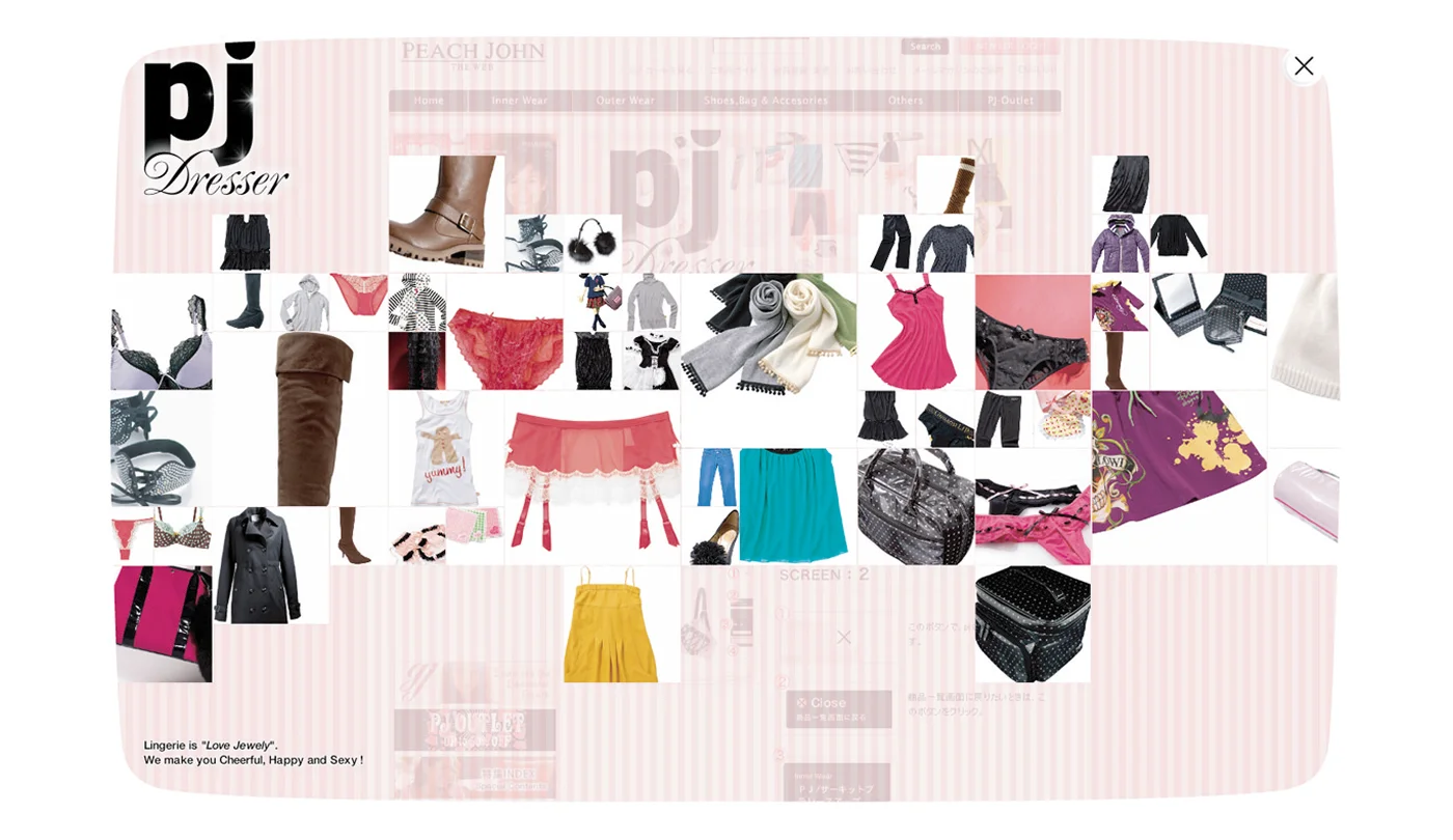 Peach John — Brand Website