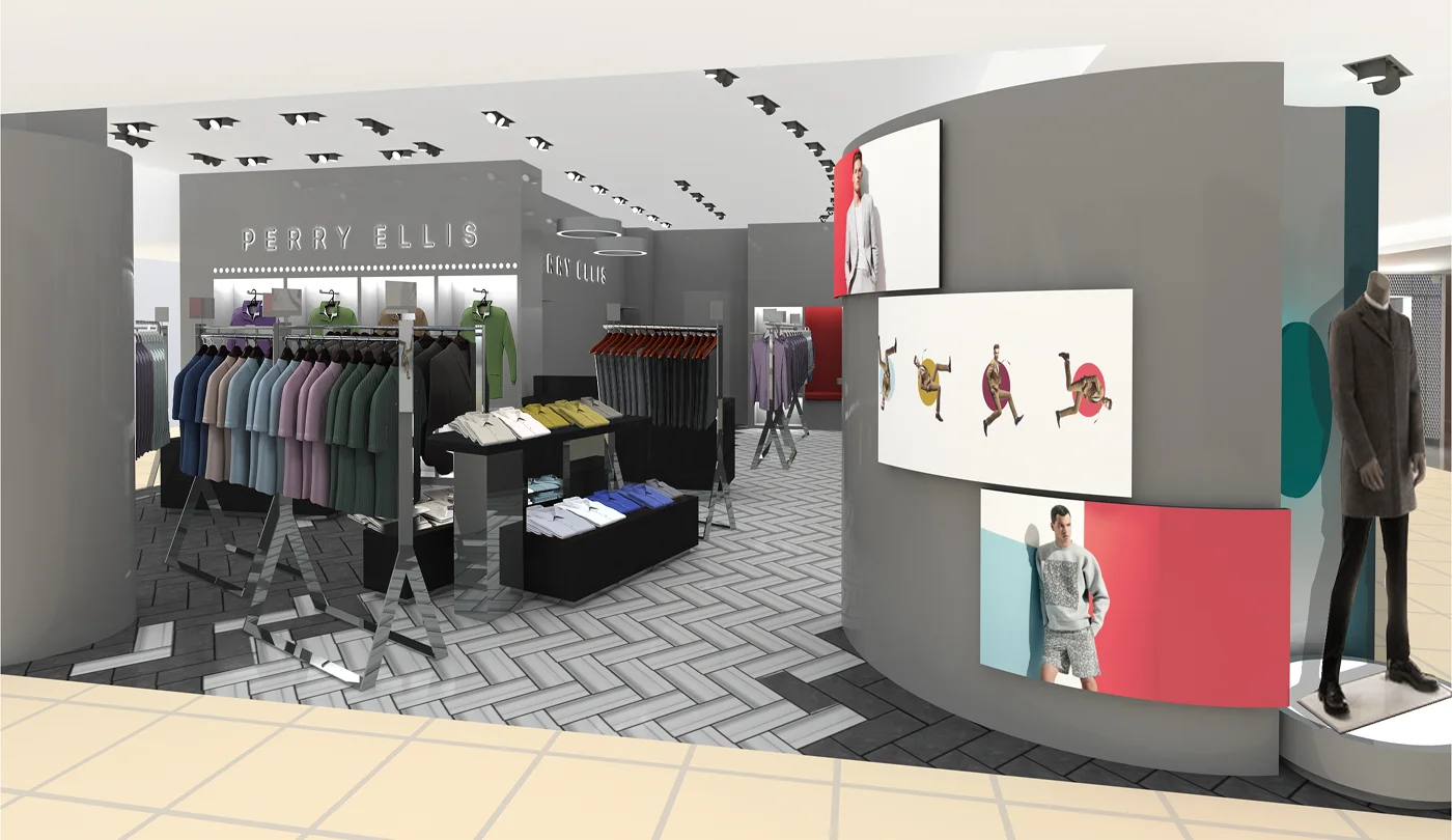 Perry Ellis — Macy's Store Concept